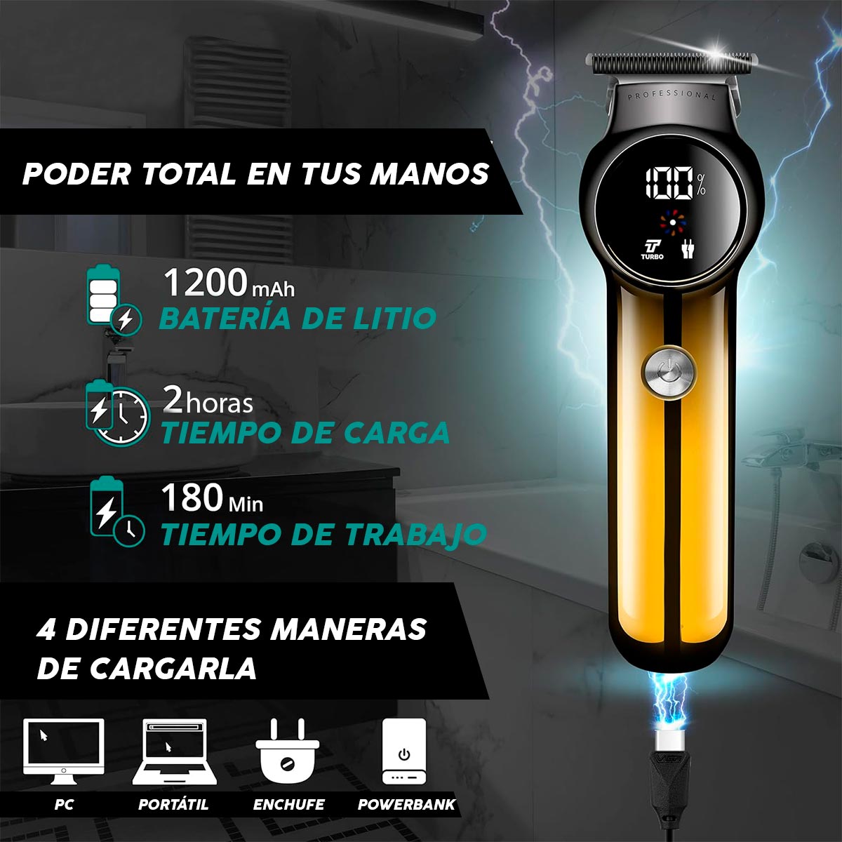 Maquina Motilar Profesional V-989