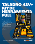 TALADRO 48V + KIT DE HERRAMIENTA FULL